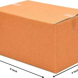 Corrugated Cardboard, Craft Paper, Paper (50 Boxes) 6 x 4 x 3.5 Inches 3 ply Cartoon Box For Packing, Moving, Shipping, Packaging Box-image-64