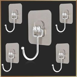 Self Adhesive Hook / Drill Free Hooks / Wall Hanging Storage Hook 5-17