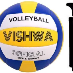 Premium Quality Volleyball Size-4 with air Pump (Pack of 1) Volleyball - Size: 4-picture-16