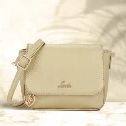 Brown Women Sling Bag Isa Emboss Flap over Sling Bag-image-1