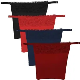 Women Black, Red, Dark Blue, Maroon Mock Camisole-image-82