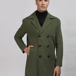 chkokko Tweed Solid Coat For Men-picture-46