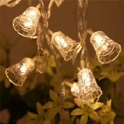16 LEDs 3.01 m Yellow Steady Bell Rice Lights-15