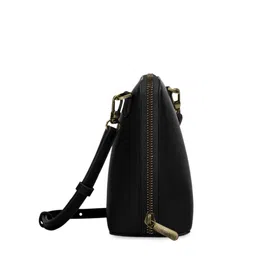 DailyObjects Leather Structured Sling Bag with Zip Wallet image 5