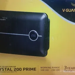 v-guard Crystal 200 Prime for One LED / LCD Smart TV (OR) 3D TV Upto 178 cm (Upto 70 inch) + Set Topbox + Home Theatre System / Gaming Console Or Photostat Machine(Working Range: 90-290V; 6 A) Voltage Stabilizer image 3