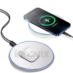 INNOVIX 15W Wireless Megnetic Fast Charger PD & Qi-Certified with Type C Cable Charging Pad-13
