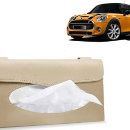 BT297-Car Sun Visor Tissue Box Holder PU Leather Paper Napkin Organizer Hanging Vehicle Tissue Dispenser-image-75