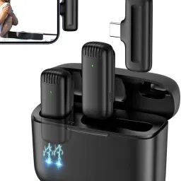 BfsTeckt Dual Mic Noise Reduction with Type-C Android & iPhone (One to Two)Mic System Camera Microphone-17