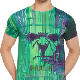 Men Graphic Print Round Neck Polyester Multicolor T-Shirt-image-12