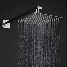 8x8 Inch S.S Ultra Slim Shower with 18" Inch Square Shower Arm (Set of 1) Fixed Mount-image-106