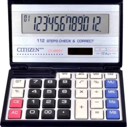 CT-8855V FOLDING CALCULATOR WITH SMART AND SOFT BUTTON Financial Calculator-1