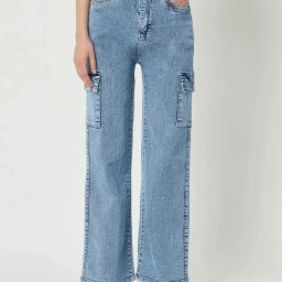 Women Straight Fit High Rise Blue Jeans-image-35