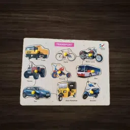 Transport Educational Puzzle Board-19