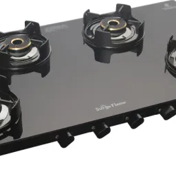LPG Gas stove 4 Burner Slim Body Glass Top Futura 5G Burner,Designer Knob Glass Manual Gas Stove-image-30