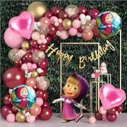 Masha and the Bear Birthday Party Decoration Set-image-38