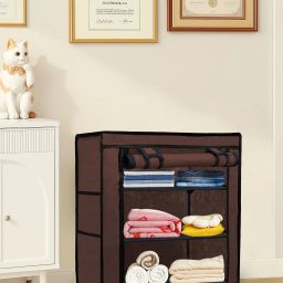 Small Cloths Wardrobe Carbon Steel Collapsible Wardrobe-image-85