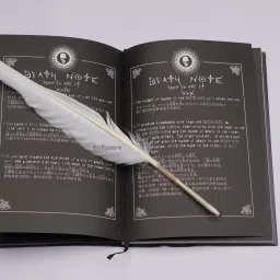 Death Note Anime Notebook With Feather Pen & Bookmark A5 Notebook Ruled 160 Pages-73