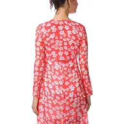 Cation Printed Longline Open Front Shrug image 2