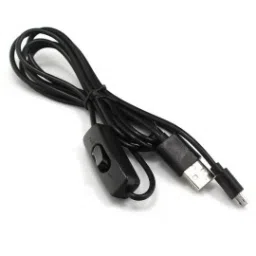 USB to Micro USB Cable 1.5 Meters Black With ON/OFF Switch Power Control For Raspberry Pi image 4