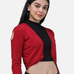 Cation Cotton Open Front Crop Shrug image 2