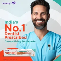 vantej Dr. Reddy's Toothpaste(200gm) Pack of 2*100GM Toothpaste image 3