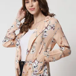 TANDUL Floral Printed Open Front Shrug image 2