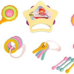 Colourful Toys for Newborn Baby - Set of 6 Teether-picture-11