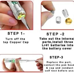sahu Electron Multifunction Dual LED AC-DC Light Tester Pen [Continuity Tester] Digital Voltage Tester image 5
