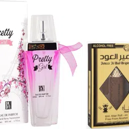 Pretty Gril Perfumes 50ml & AmeerAl oud Orignal Attar 6ml-8