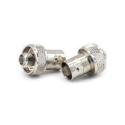 renmax SMA Female to BNC Female Adapter Connector 50 Ohms Copper + Alloy Stable for Radio Frequency Applications, Wireless LAN Devices (Connector Only) -Pack of (2) image 3