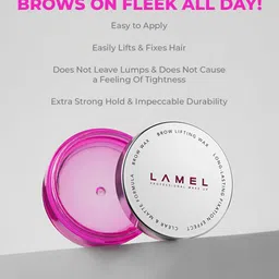 LAMEL Long-Lasting Brow Lifting Wax with Clear & Matte Formula 15g - Transparent 401 image 2