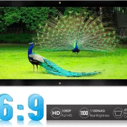 royality 86 inch 16:9 HD Projector Screen, Anti-Crease Foldable Portable, white matt Projector Screen (Width 75 cm x 42 cm Height)-48