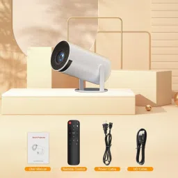 OFFROT White Proj (450 lm / 1 Speaker / Wireless / Remote Controller) Portable Projector image 3