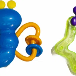 littlewish Colourful Plastic Non Toxic Set of 7 Attractive Rattle for New Borns Rattle image 2