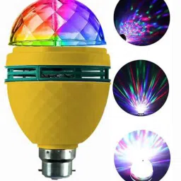 wrader V2 Version Multicolor LED Projector Rotatable Bulb Disco Bulb for Party and Home Single Disco Ball image 5