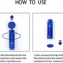 gluco spark 100 Strips and 100 sterile Lancets | Meter not included, Strips and lancets for Glucometer image 4