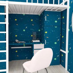 500 cm Wall Stickers Wallpaper Home Decoration Blue Universe Adhesive Self Adhesive Sticker-image-51