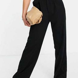 next one Women Loose Fit Black Lycra Blend Trousers-picture-35