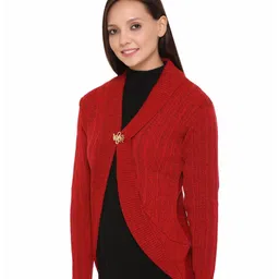TWENTY ME V-Neck Long Sleeves Open Front Shrug image 5