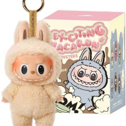 THE MONSTERS LABUBU Exciting Macaron Vinyl Face Plush Pendant Blind Box Doll Toy - 17 cm-image-54