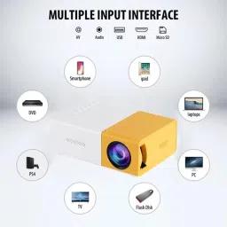 ULTRABYTES Mini Portable LED Projector with Multiple Interfaces (400 lm) Portable Projector image 2