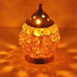 Brass Akhand Diya | Diyas For Pooja Brass Puja Diya Oil Lamp | Diamond Crystal Deepak/Dia | Diya With Glass Cover Akhand Jyoti | Magical Brass Diya Lantern Stand | Decorative Brass Crystal Oil Lamp | Tea Light Holder Lantern | Candle Holder | Tealight Holders | Puja Lamp | Diwali Decoration | Diwali Gift | Diwali Decoration Items For Home Brass, Crystal Table Diya-18