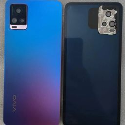 Sandreezz Vivo V20 (Glass) (With Camera lens Ring) (with Proper Logo) Back Panel-36