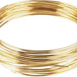 16 Gauge - 5 Meters Brass Wire - (1.626 mm Diameter) - Golden Wire for Jewellery - DIY Jewellery & Artistic-image-79