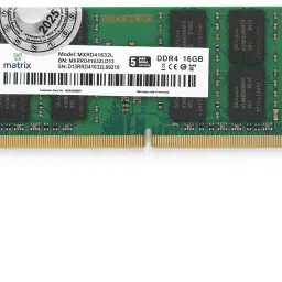Matrix 16 GB DDR4 LAPTP RAM DDR4 16 GB (Single Channel) Laptop DDR4 (16GBDDR4LT)-16