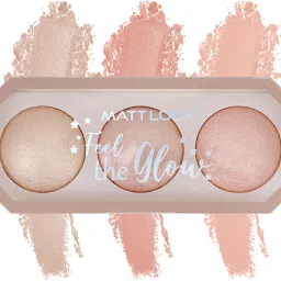 Feel the Glow Trio 3 Color illuminating Backed Highlighter Easy-to-blend Formula Highlighter-0