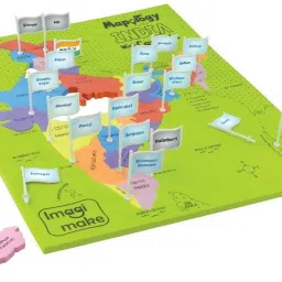 Mapology India with State Capitals- Educational Toy & Learning Aid- Map Puzzle-image-29