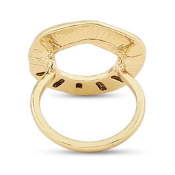 Accessorize Textured Circle Ring image 4