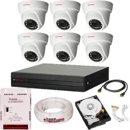 CP PLUS CP Plus Full HD 8Ch DVR 6 DOME Camera 2.4 Mega Pixel Night vision, Hard Drive 1TB + ADS CCTV CABLE 3+1 + ADS Power Supply + BNC & DC Pin Set - Full CCTV Kit Security Camera . Security Camera-25