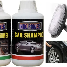 CAR SHAMPOO 250ml. + DASHBOARD SHINER 250ml.+All Tyre Cleaning Brush Combo-image-10